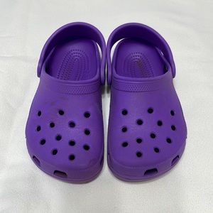 Purple crocs